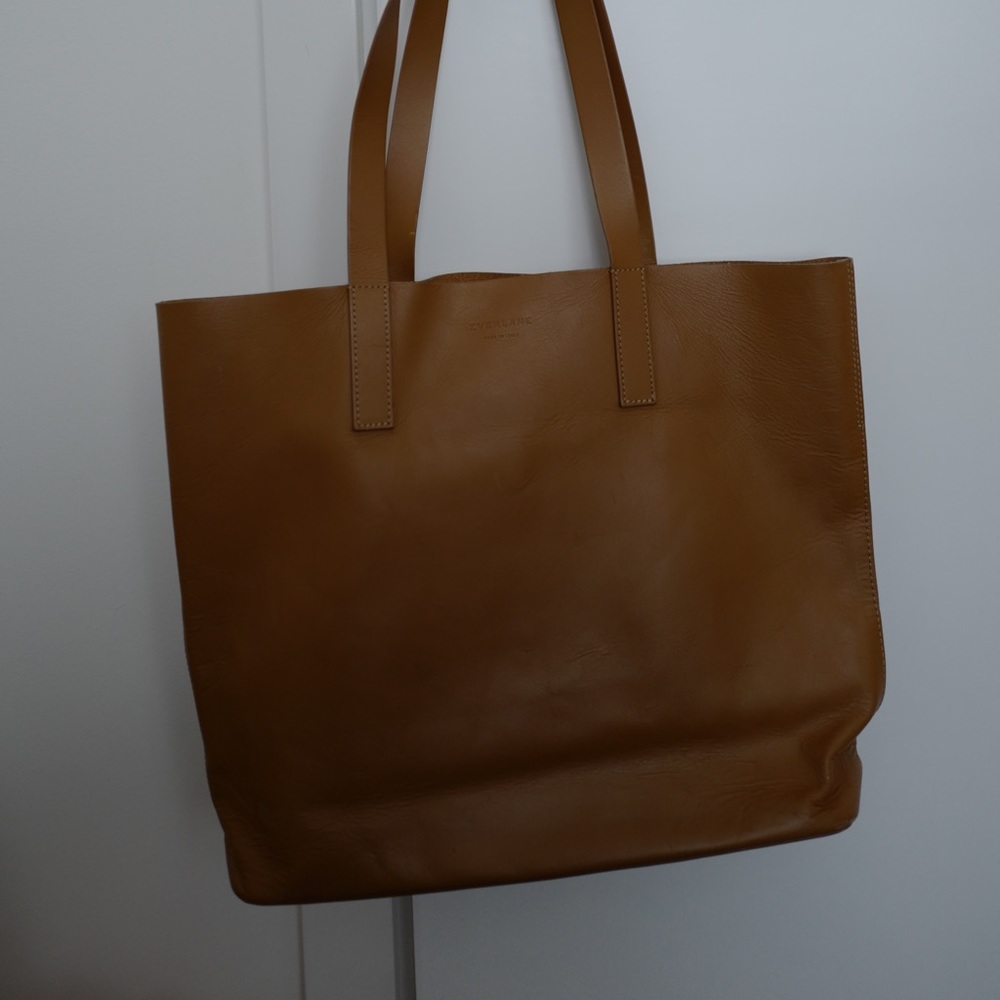 Everlane Tan Leather Tote Bag